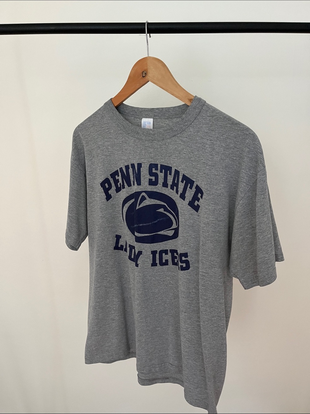Vintage Penn State Lady Icers Gray Graphic Tee